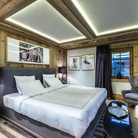 木屋 Chalet Raffine Avec Chambres Luxueuses Et Services Inclus - Fr-1-564-62